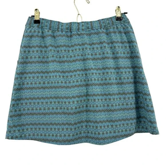 Toad & Co Athletic Skort Womens Small Teal Gray Geometric Print Active Skirt - Picture 2 of 7